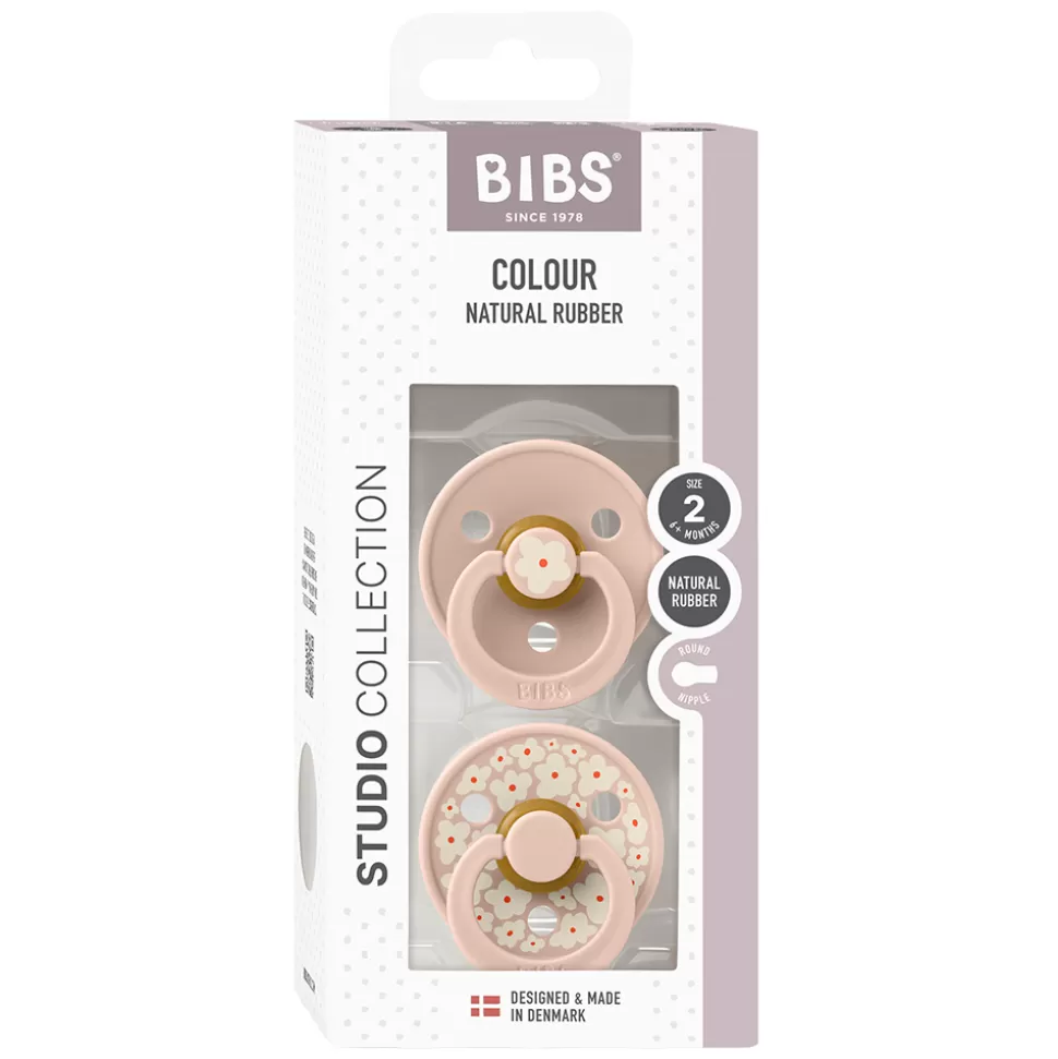 Bibs Succion>Lot de 2 Tétines Rondes Studio Jasmine Blush Mix - 6/18 Mois