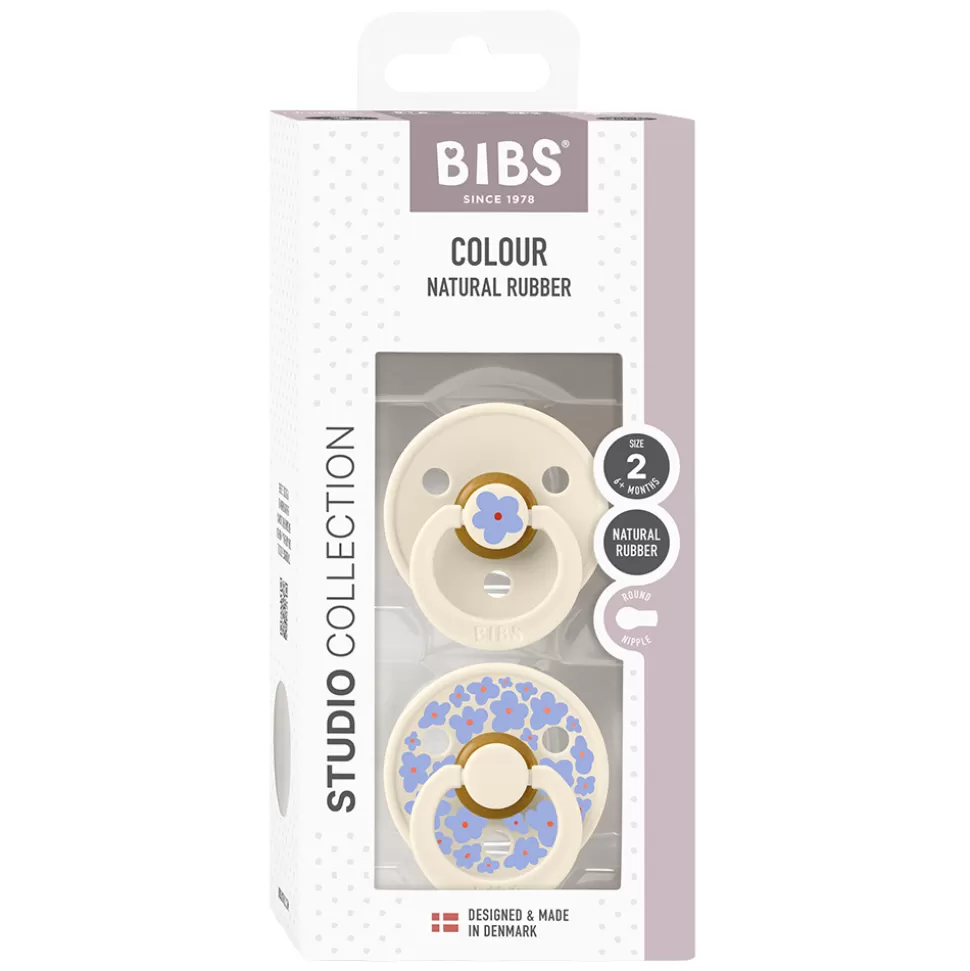 Bibs Succion>Lot de 2 Tétines Rondes Studio Jasmine Ivory Mix - 6/18 Mois