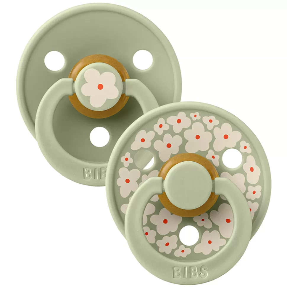 Bibs Succion>Lot de 2 Tétines Rondes Studio Jasmine Sage Mix - 6/18 Mois