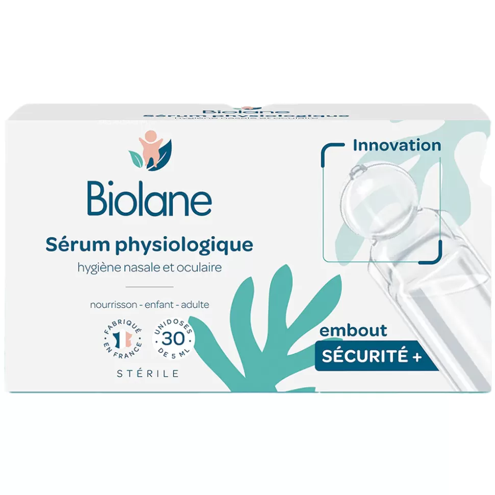 Enfant Biolane Cosmétique Enfant>Lot de 30 Unidoses de Sérum Physiologique - 5 ml
