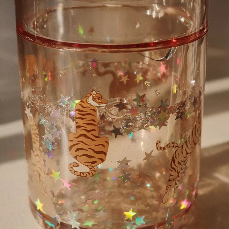 Konges Sløjd Repas>Lot de 2 Verres Magiques Glitter Roar - 180 ml