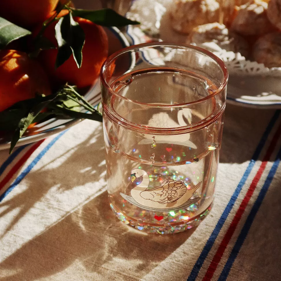 Konges Sløjd Repas>Lot de 2 Verres Magiques Swan Off White - 180 ml