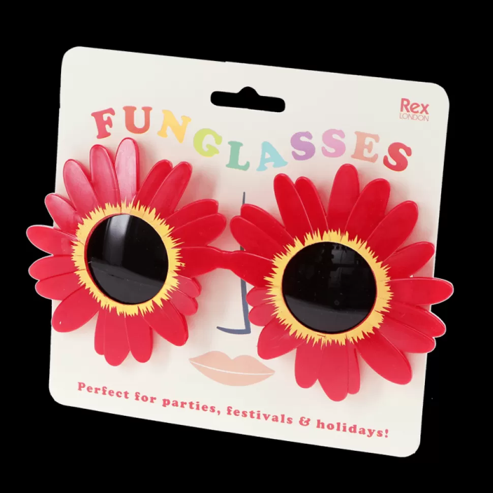 Rex London Parents>Lunettes Funglasses Tournesol Adulte - Rouge