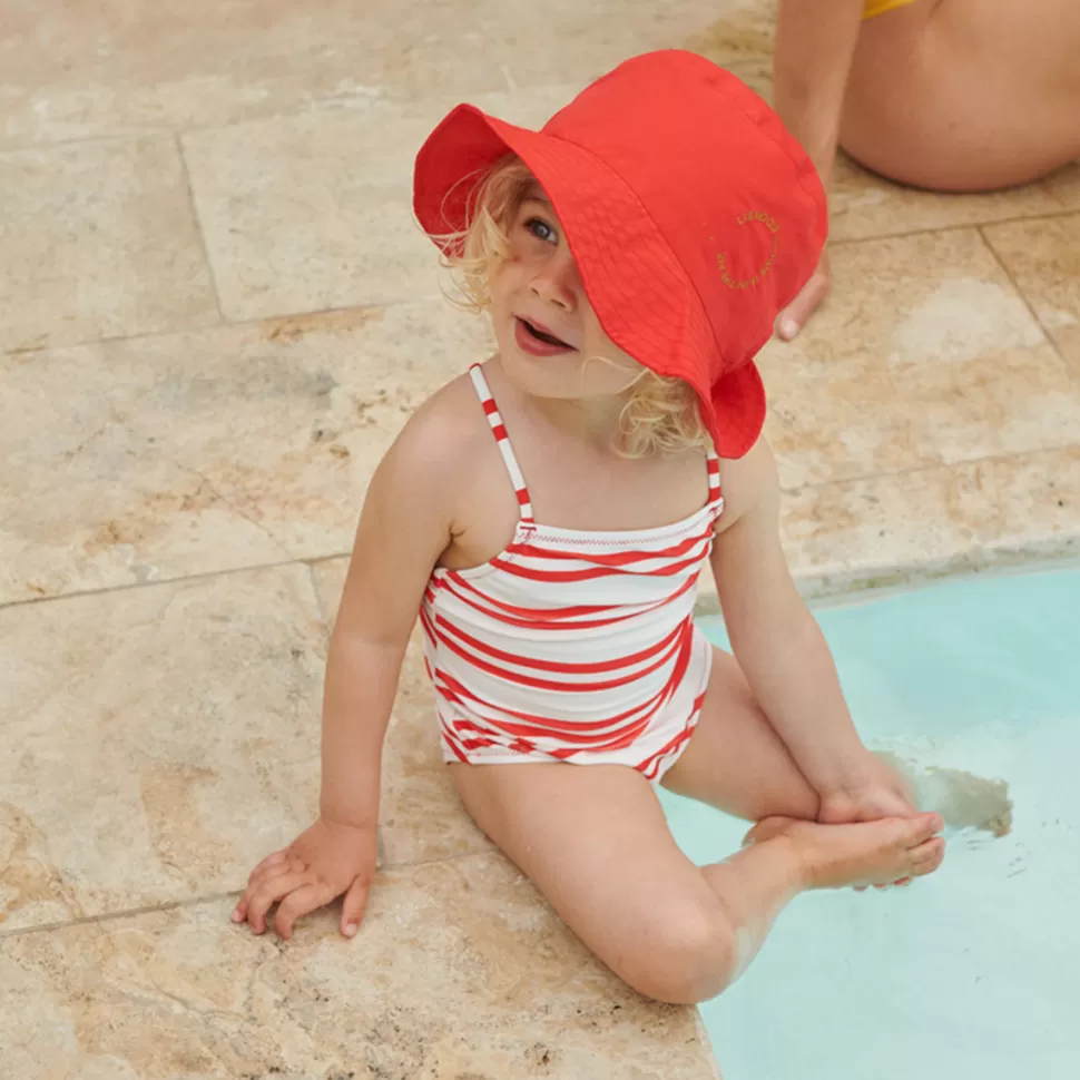 Liewood Accessoires Bébé>Maillot de Bain Chloe Stripes Crème de la Crème Apple Red - 18/24 Mois