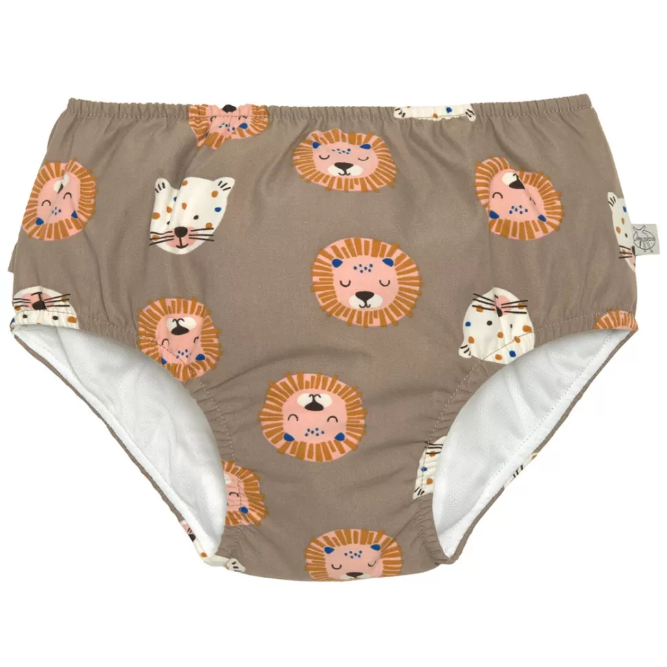 LÄSSIG Accessoires Bébé>Maillot de Bain Couche Desert Aventure Chats Sauvages Choco - 3/6 Mois
