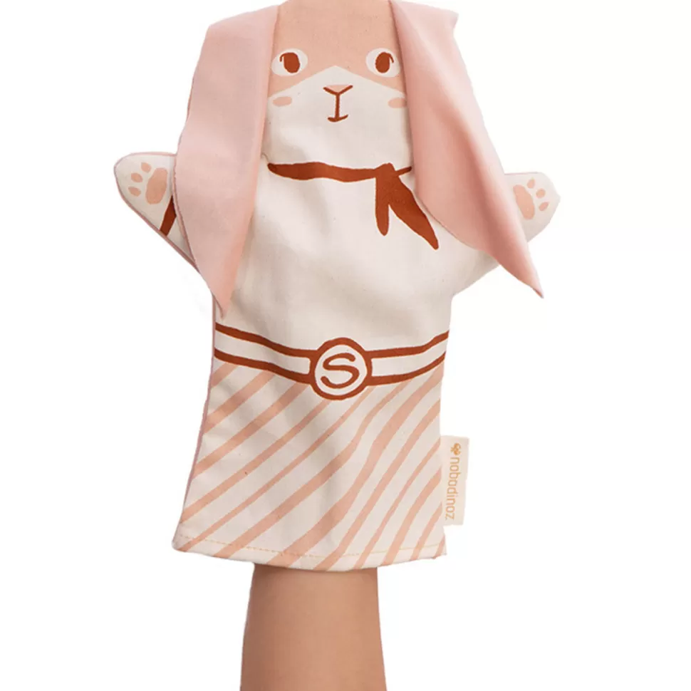 Nobodinoz Marionnette>Marionnette Lapin - Bloom Pink