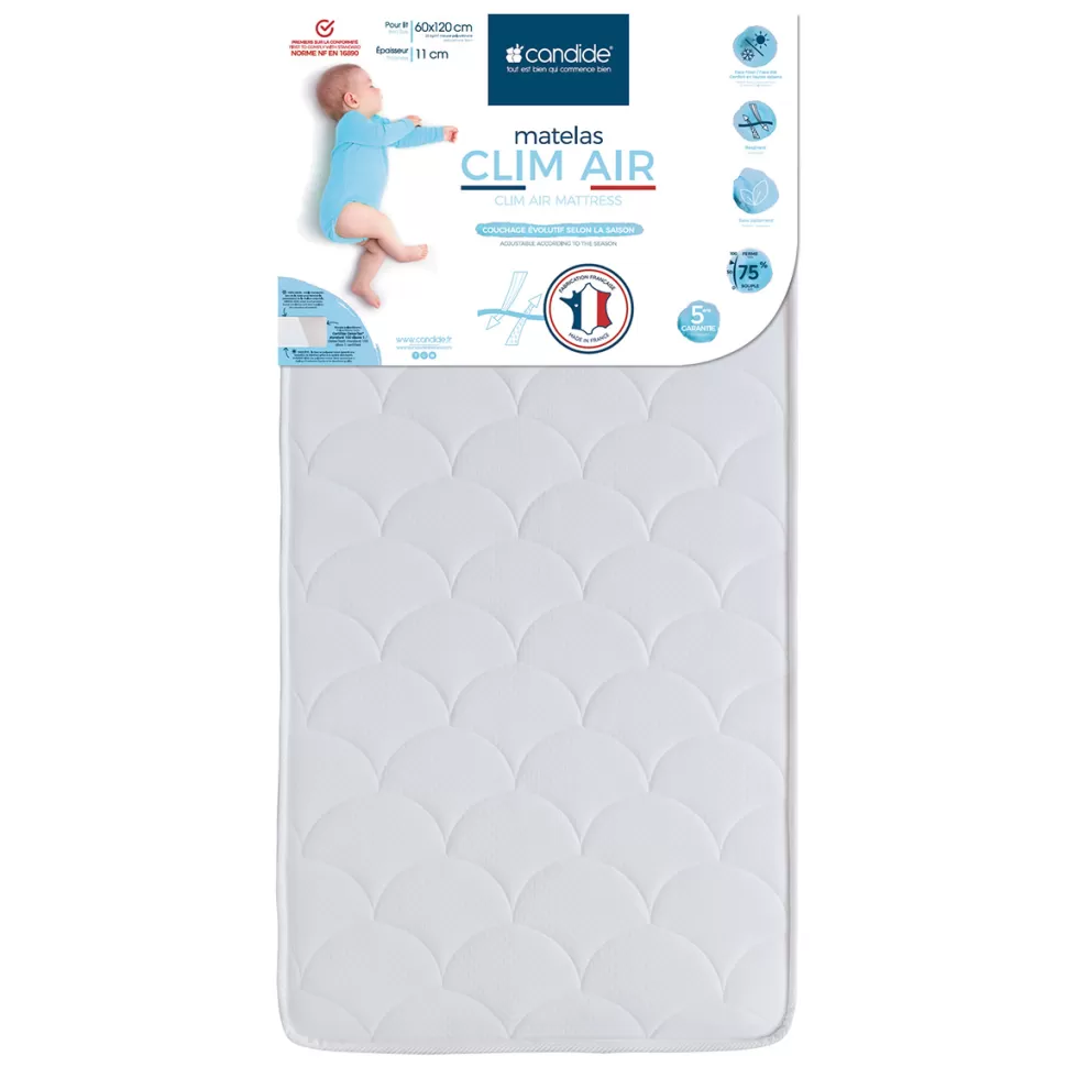 Candide Literie Bébé>Matelas Clim Air - 60 x 120 cm