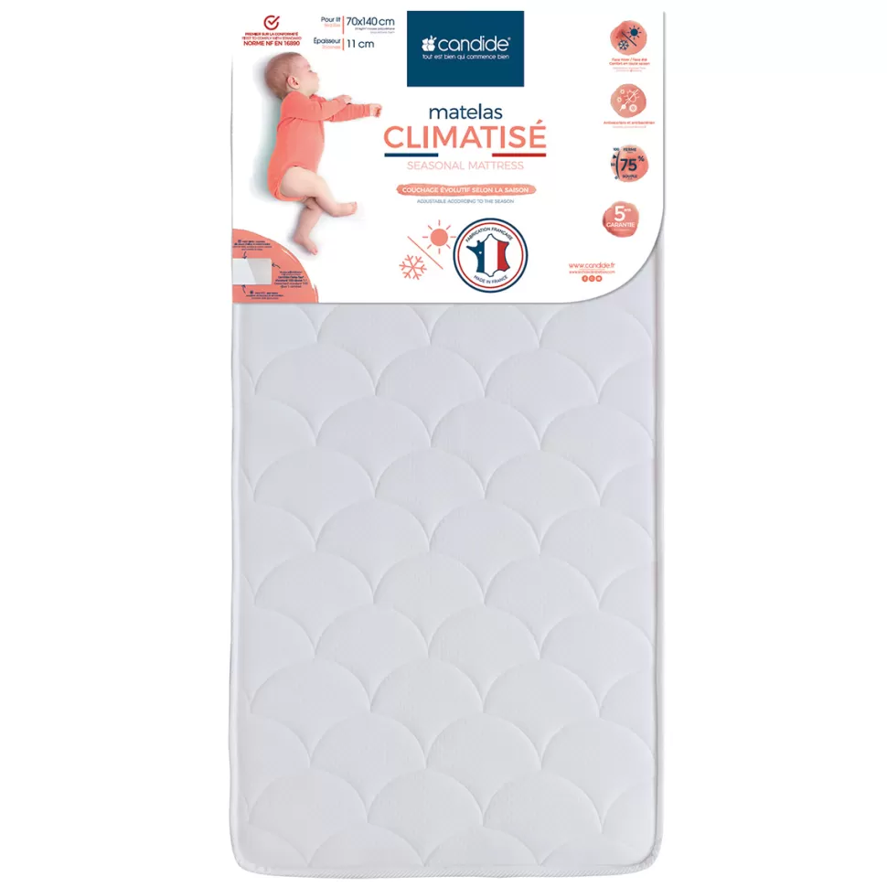 Candide Literie Bébé>Matelas Climatisé - 70 x 140 cm
