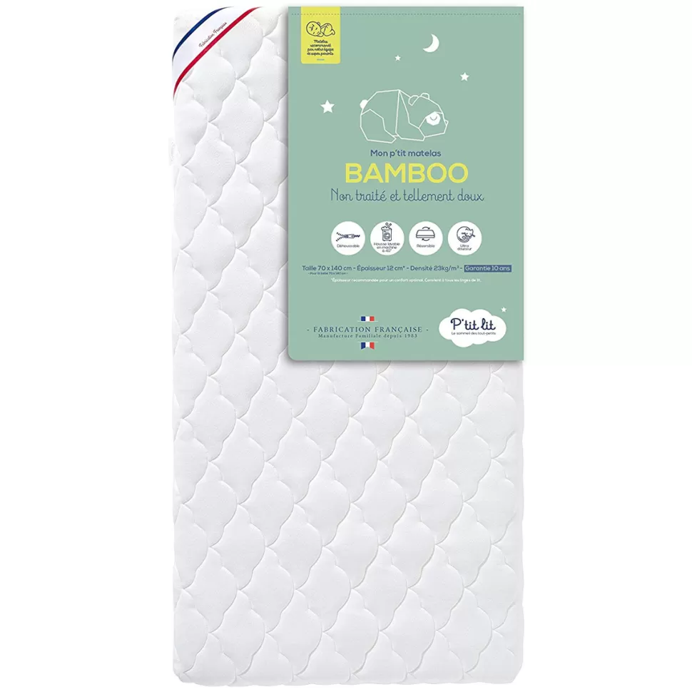 P'tit Lit Literie Bébé>Matelas Mon P'tit Matelas Bamboo - 70 x 140 cm