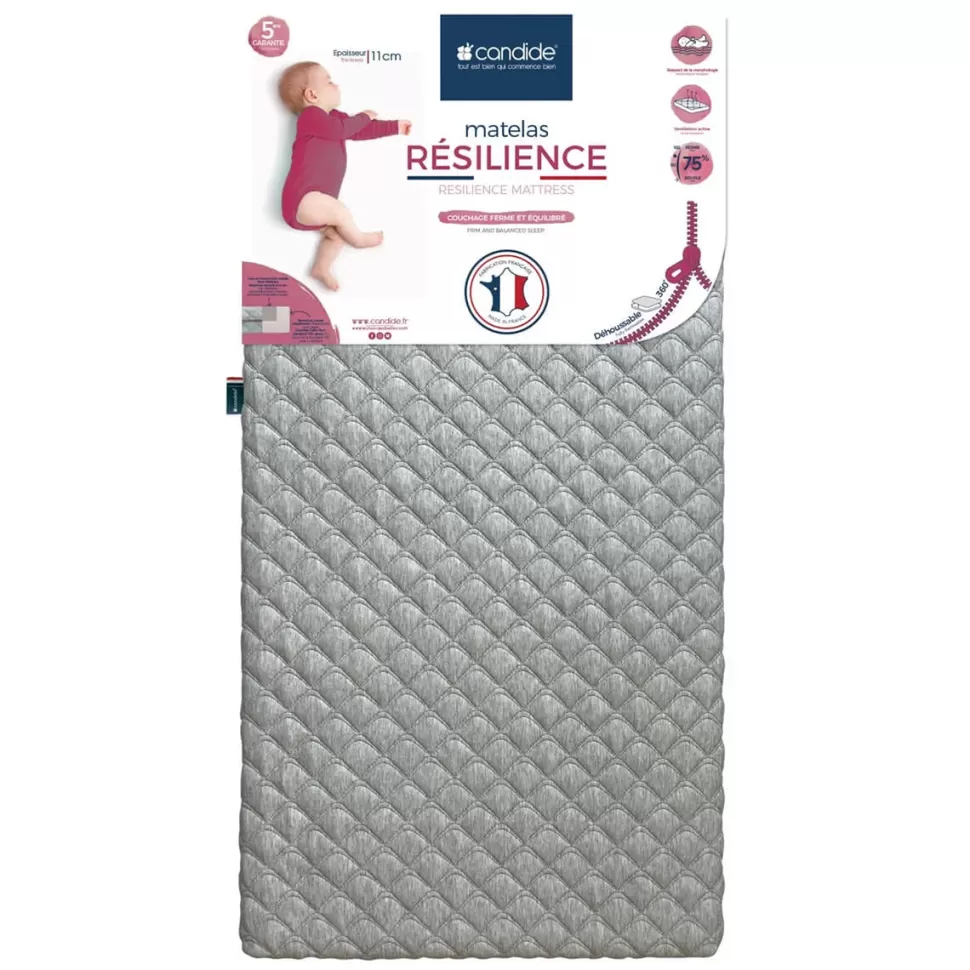 Candide Literie Bébé>Matelas Résilience - 60 x 120 cm