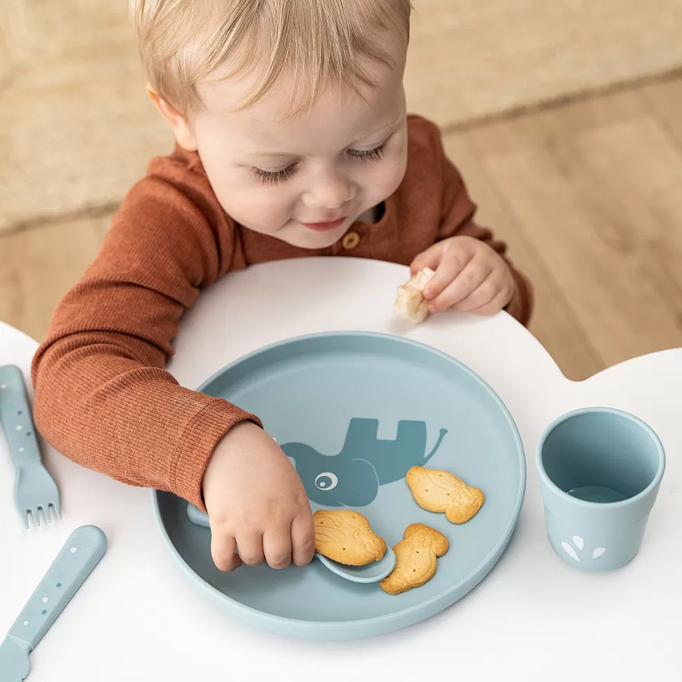 Done by Deer Repas>Mini Gobelet Foodie Elphee Bleu - 135 ml