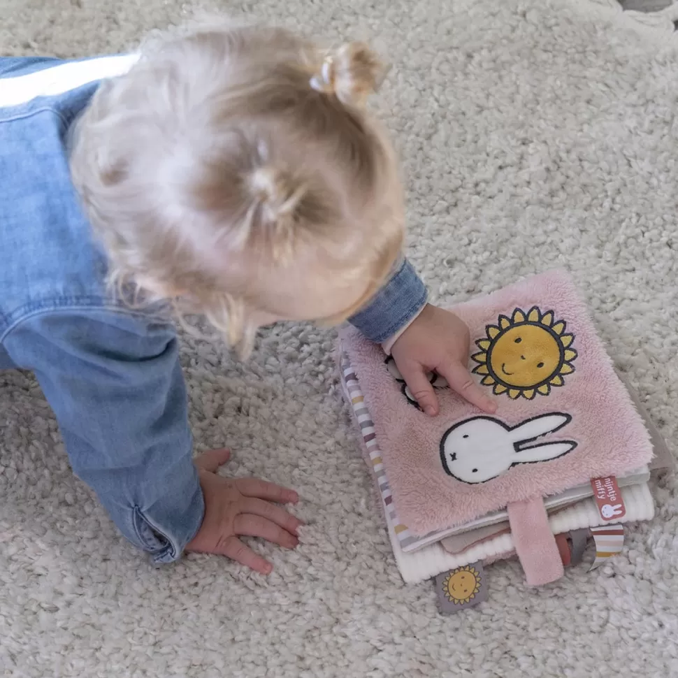 Pioupiou & Merveilles Livres>Mini Livre d'Activités en Tissu Miffy - Fluffy Rose