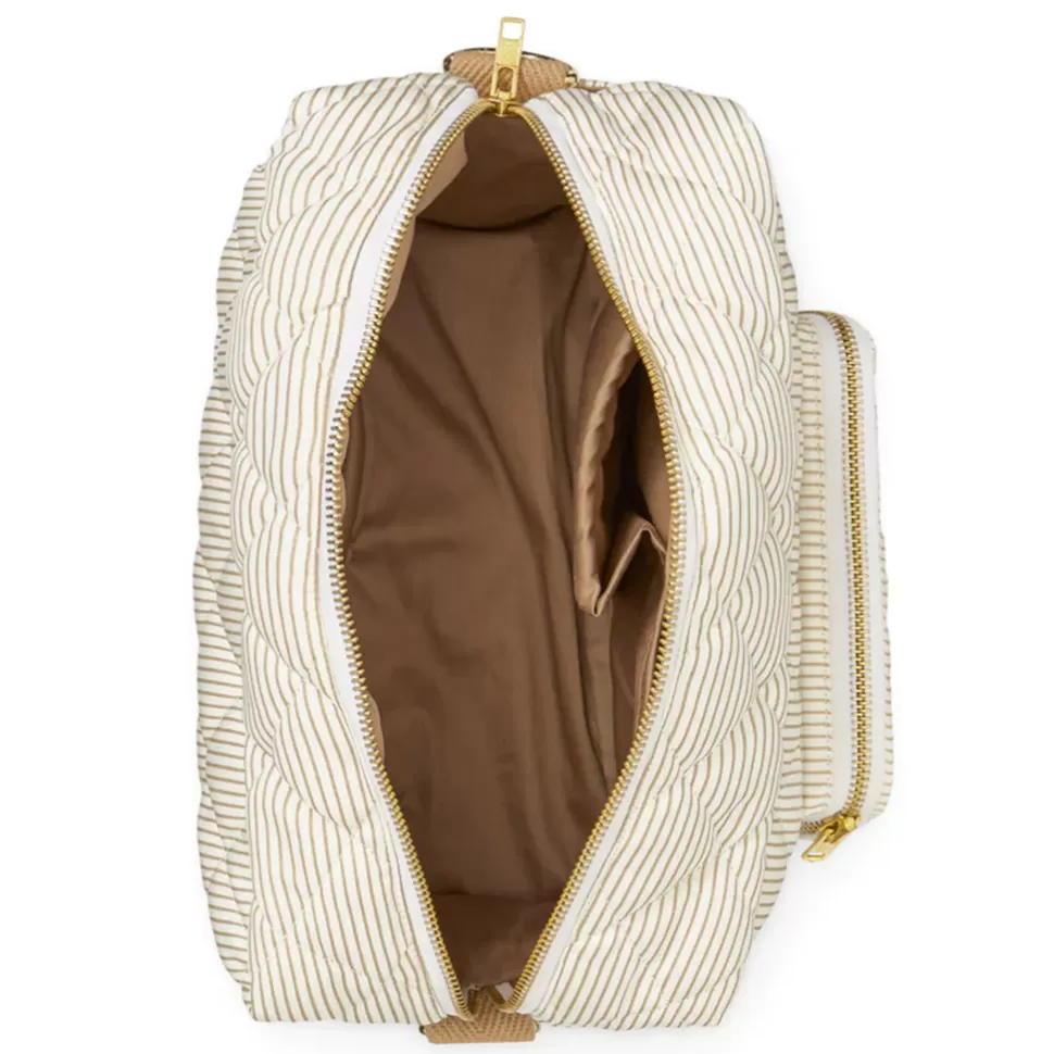 Camcam Copenhagen Sac À Langer>Mini Sac à Langer - Classic Stripes Camel