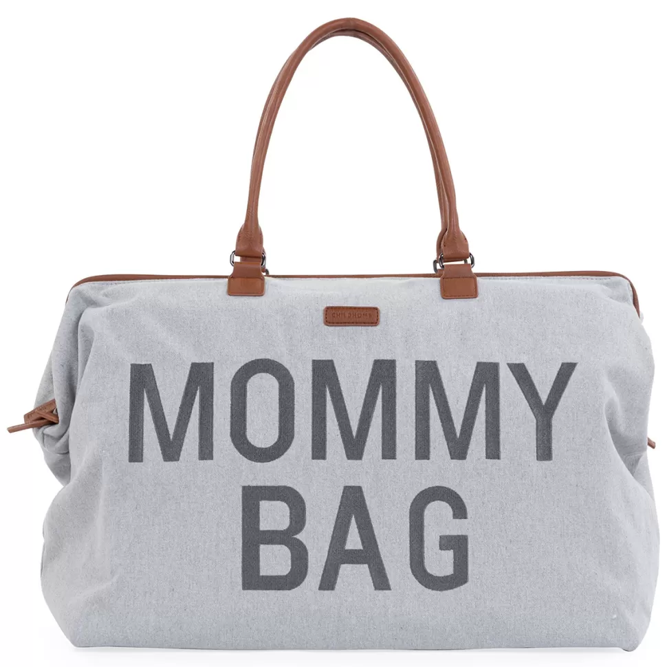 Childhome Sac À Langer>Mommy Bag Large Canvas - Gris