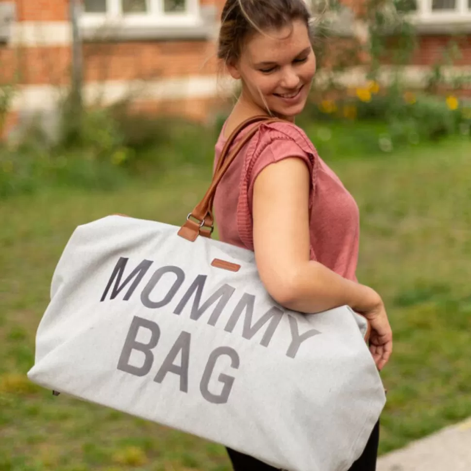 Childhome Sac À Langer>Mommy Bag Large Canvas - Gris