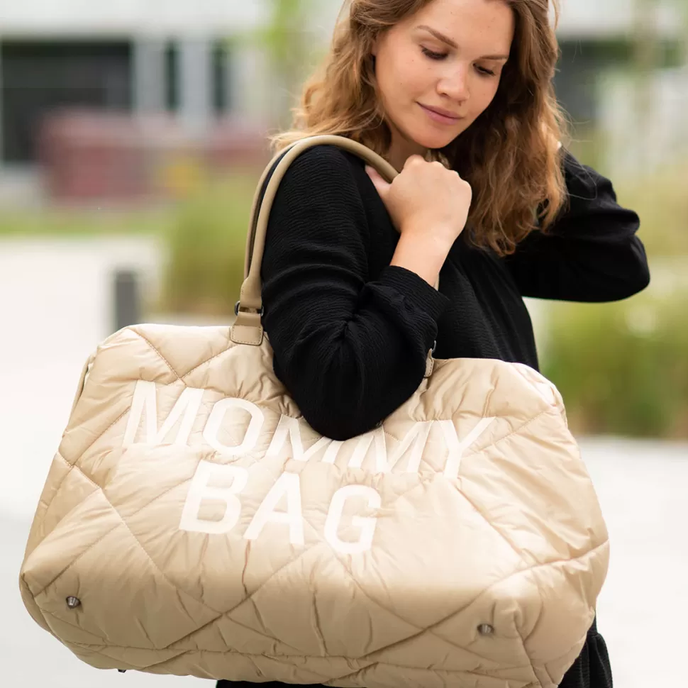 Childhome Sac À Langer>Mommy Bag Large Matelassé - Beige