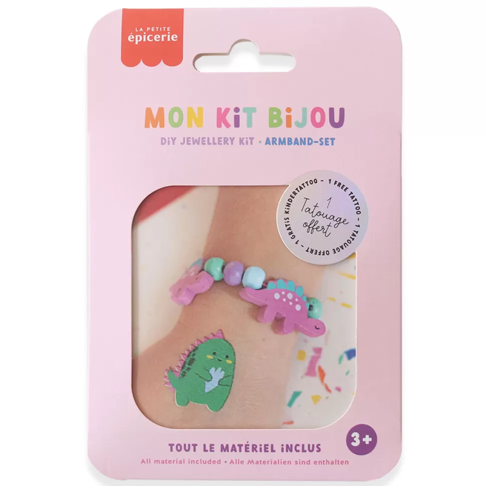 La Petite Epicerie Loisirs Créatifs>Mon Kit Bijou Enfant - Bracelet Dinosaures