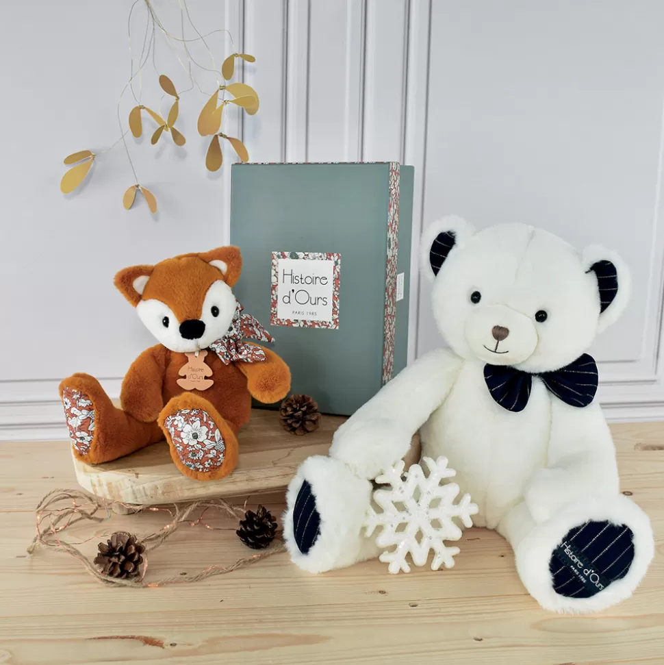 Histoire d'Ours Peluche>Ours Ivoire - Preppy Chic