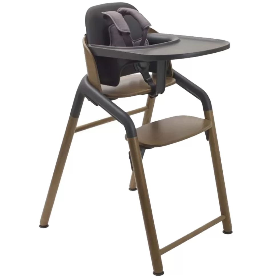 Bugaboo Chaise Haute | Repas>Pack Chaise Haute Giraffe + Babyset + Tablette - Bois Chaud et Gris