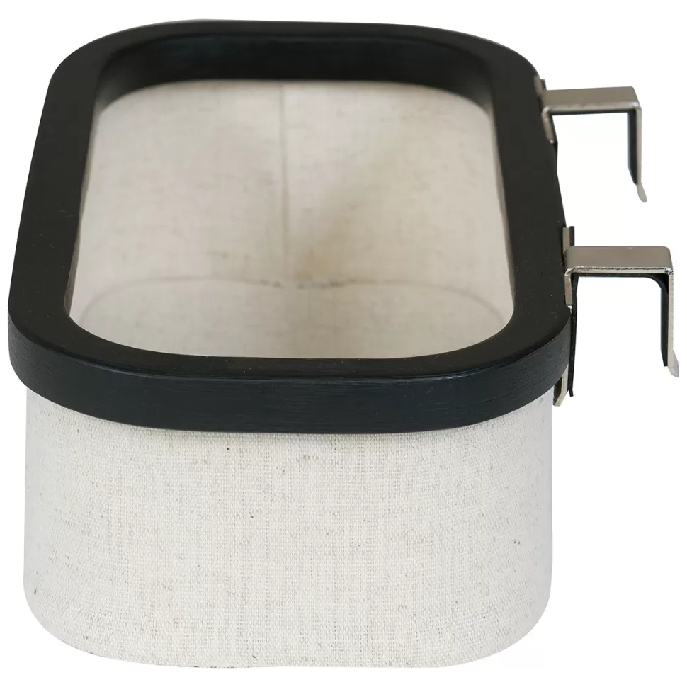 Quax Rangement>Panier à Suspendre Plat - Beige Black