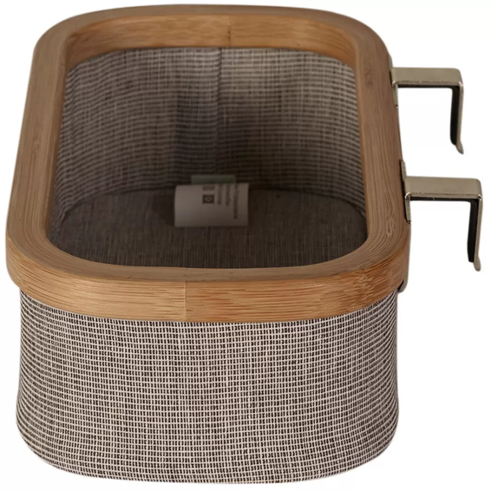 Quax Rangement>Panier à Suspendre Plat - Grey Natural