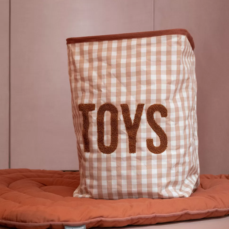 Childhome Rangement>Panier - Vichy Nude