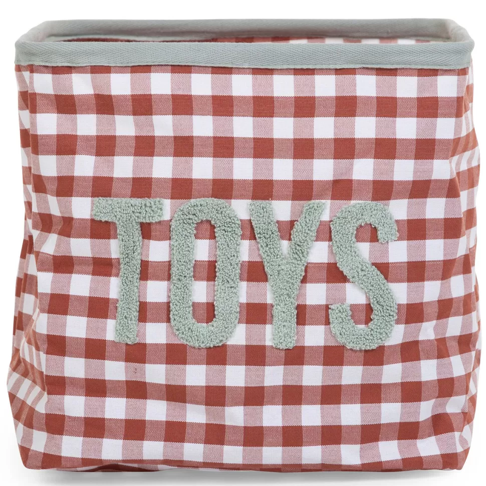 Childhome Rangement>Panier - Vichy Terracotta