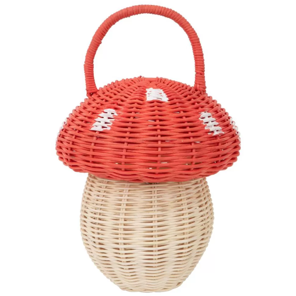 Enfant Meri Meri Bagagerie Enfant>Panier Champignon en Rotin