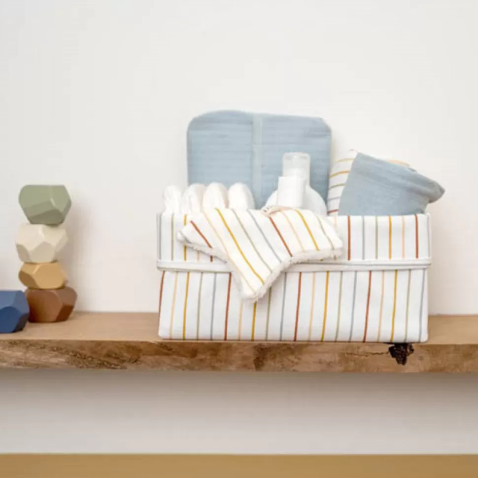 Little Dutch Rangement>Panier de Commode Rond Vintage - Sunny Stripes