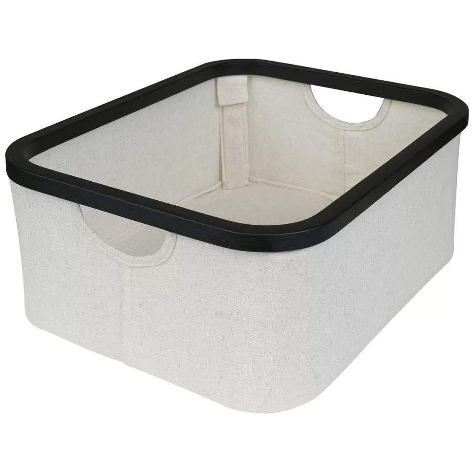 Quax Rangement>Panier de Meuble de Bain Smart - Beige Black