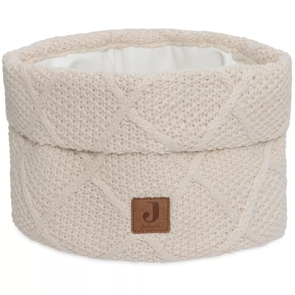 Jollein Rangement>Panier de Rangement Check Knit - Oatmeal