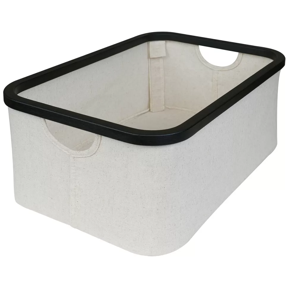 Quax Rangement>Panier de Table à Langer - Beige Black