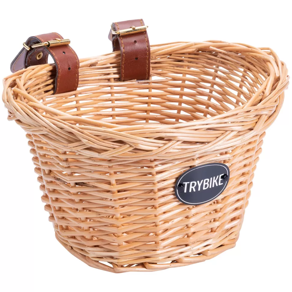 Trybike Trotteur & Porteur>Panier en Osier pour Vélo - Naturel