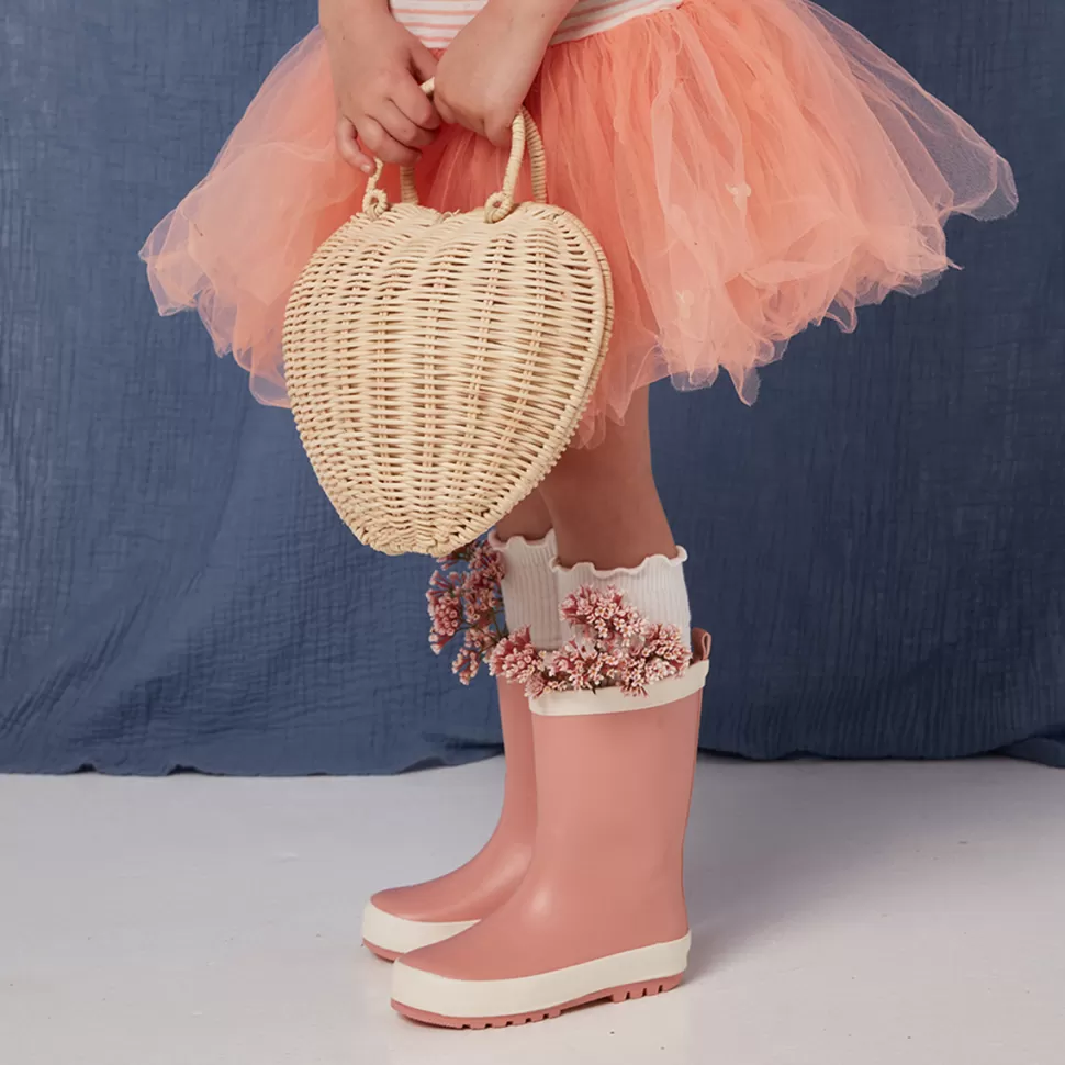 Enfant Olli Ella Bagagerie Enfant>Panier en Rotin Coeur - Paille