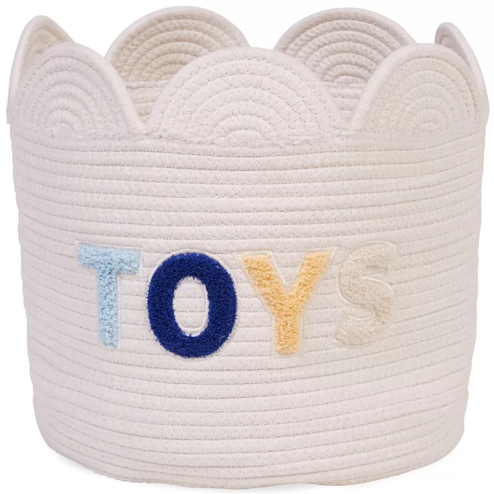 Childhome Rangement>Panier Fleur Ecru - Modèle Moyen