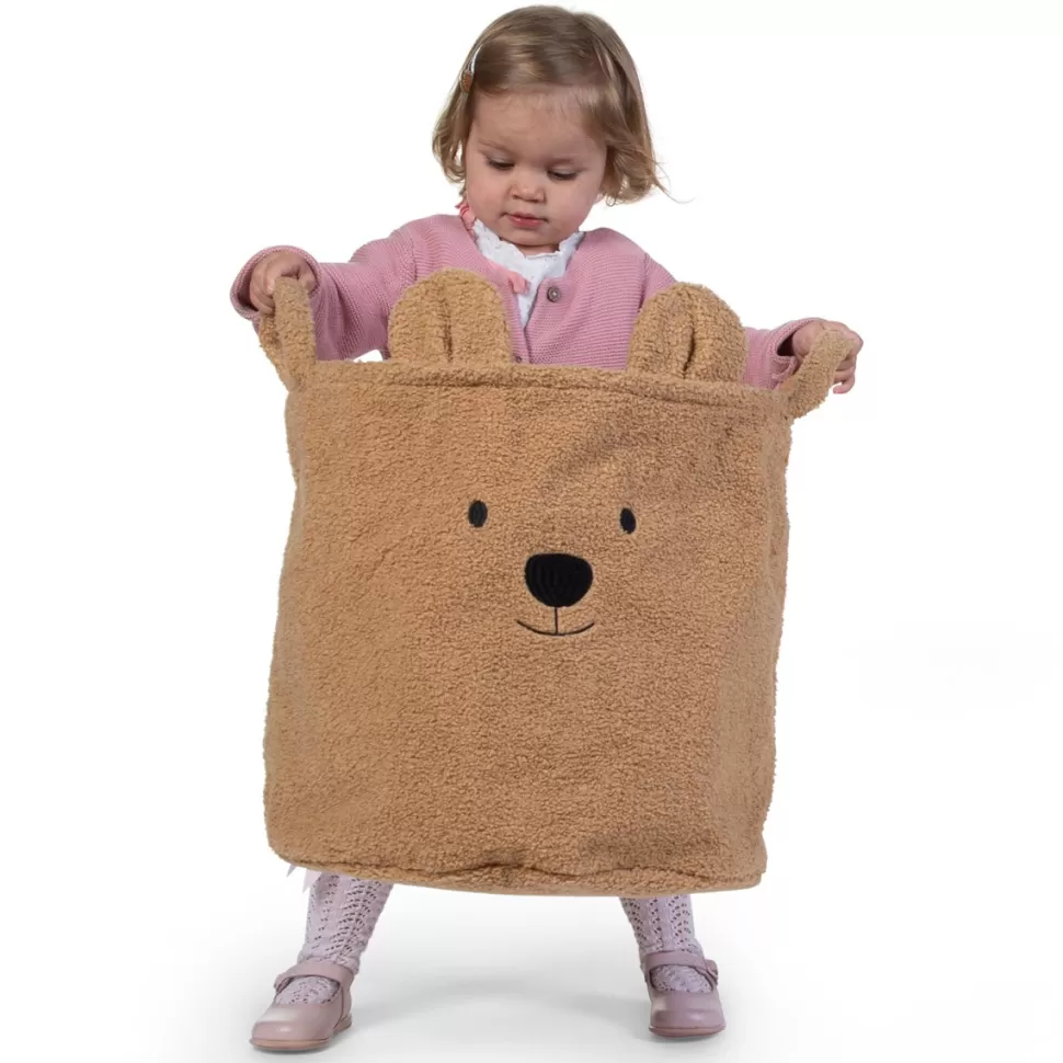 Childhome Rangement>Panier Grand - Teddy Beige