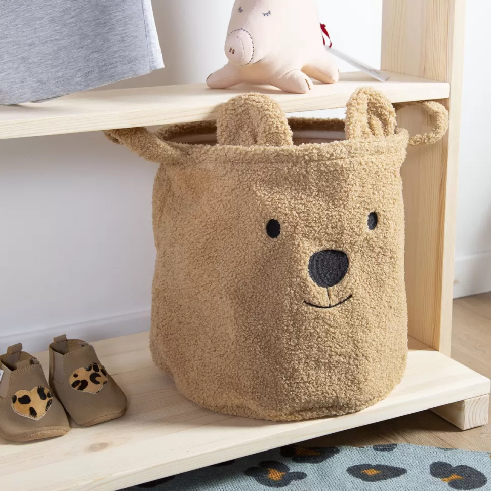 Childhome Rangement>Panier Moyen - Teddy Beige