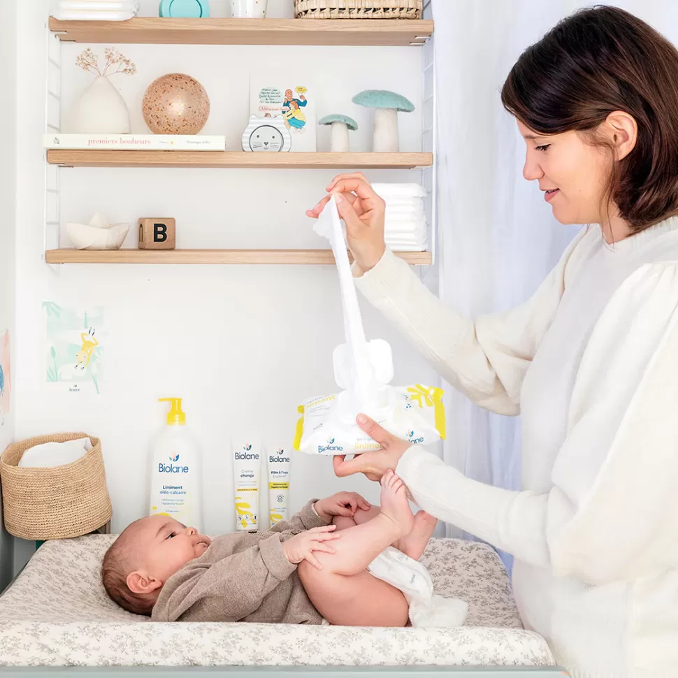 Enfant Biolane Cosmétique Enfant>Paquet de 64 Lingettes au Liniment