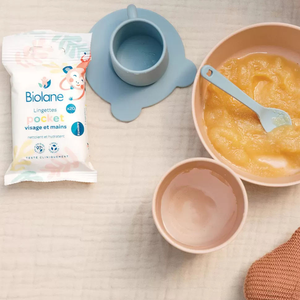 Enfant Biolane Cosmétique Enfant>Paquet de 20 Lingettes Visage et Mains