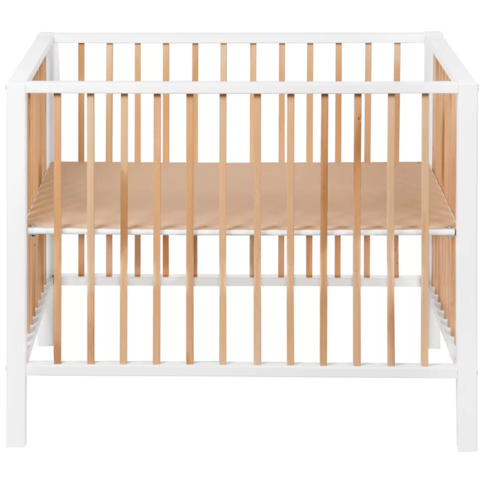 Quax Meuble Bébé>Parc Bébé Nordic Réglable - Blanc et Naturel