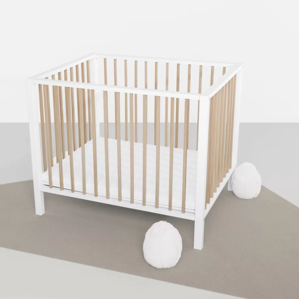 Quax Meuble Bébé>Parc Bébé Nordic Réglable - Blanc et Naturel