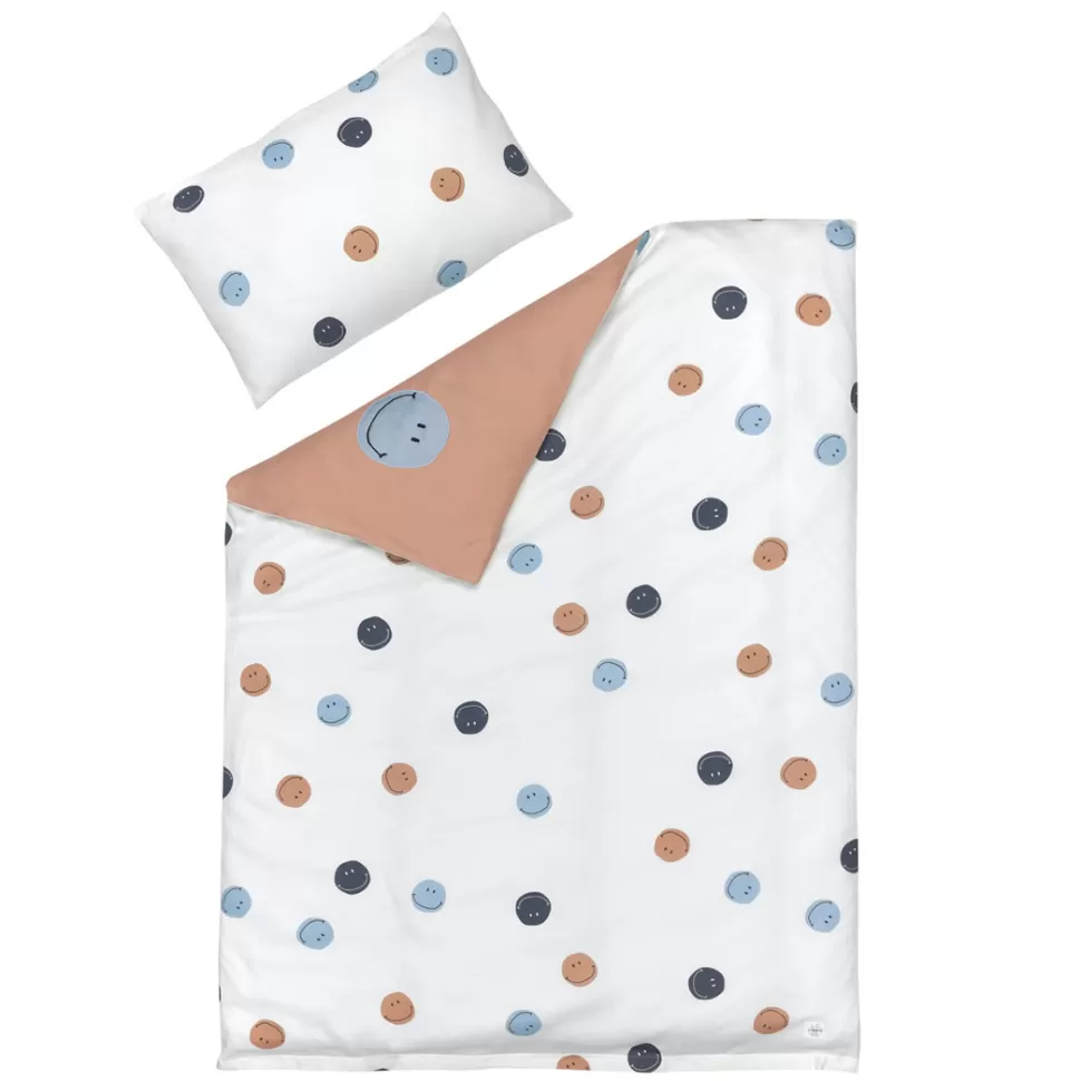 LÄSSIG Literie Bébé>Parure de Lit Smile Blanc Cassé - 100 x 140 cm
