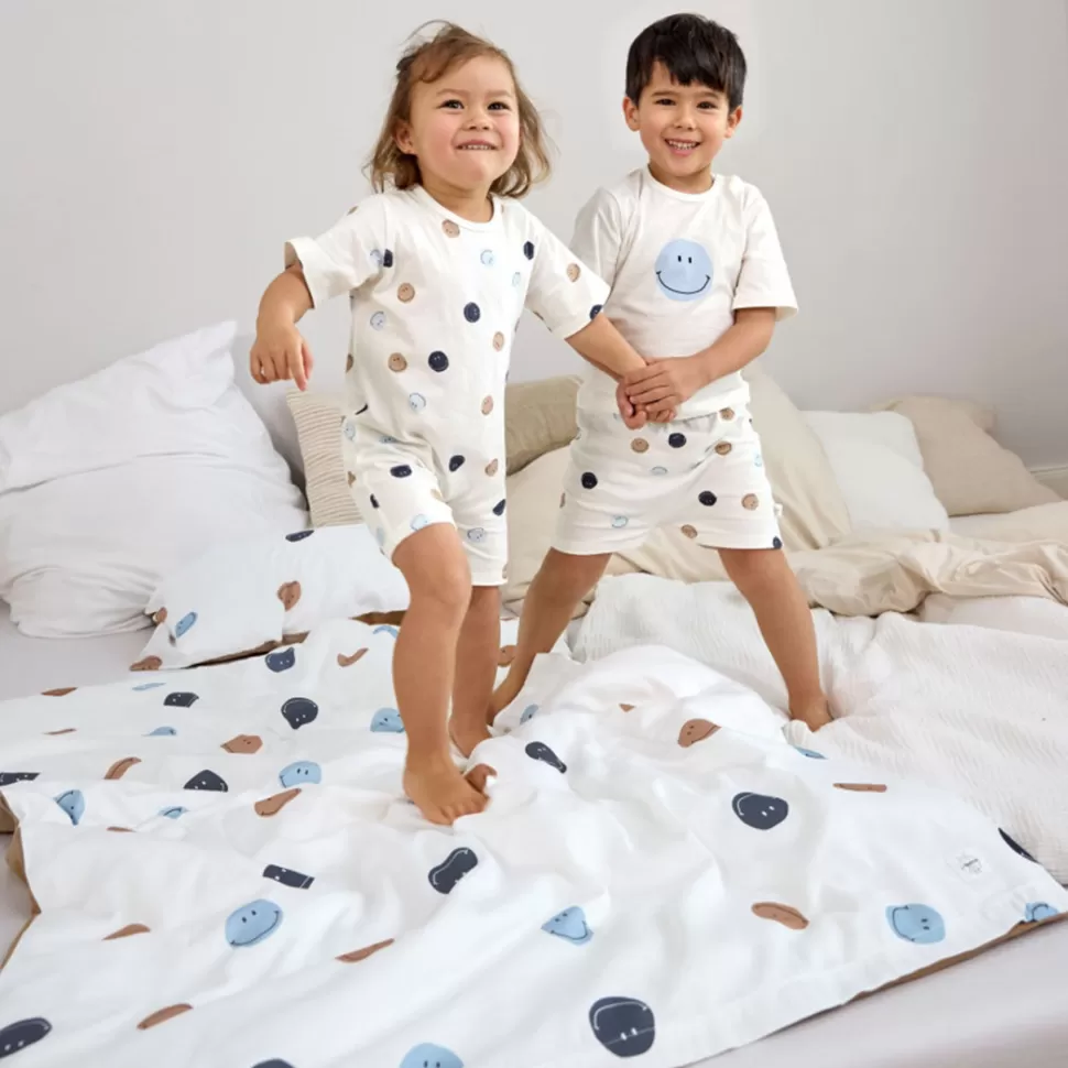 LÄSSIG Literie Bébé>Parure de Lit Smile Blanc Cassé - 100 x 140 cm
