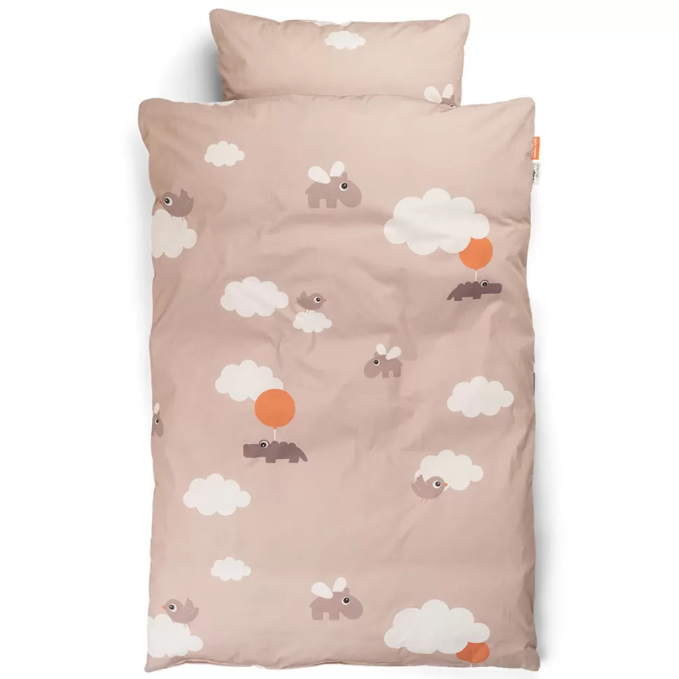 Done by Deer Literie Bébé>Parure Happy Clouds Rose - 100 x 140 cm