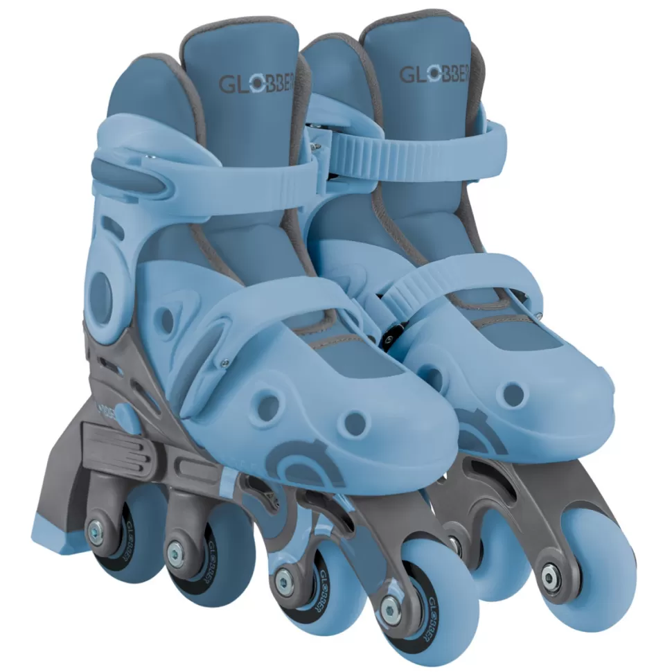 Globber Trotteur & Porteur>Patins à Roulettes Ajustables 2-en-1 Bleu Acier - 26/29