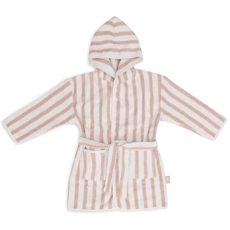 Jollein Textile>Peignoir de Bain Stripe Wild Rose - 1/2 Ans