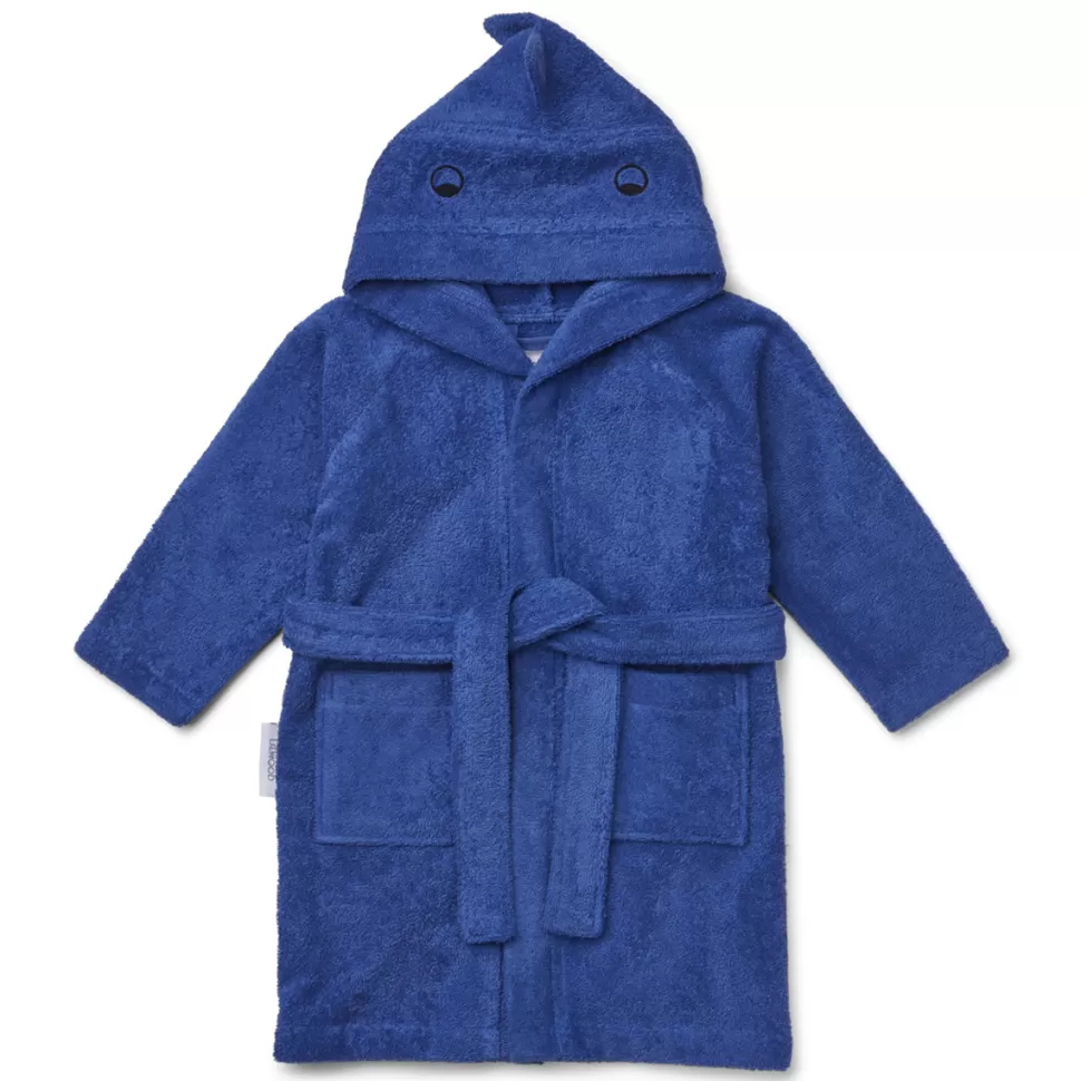 Liewood Textile>Peignoir Lily Dino Surf Blue - 1/2 Ans