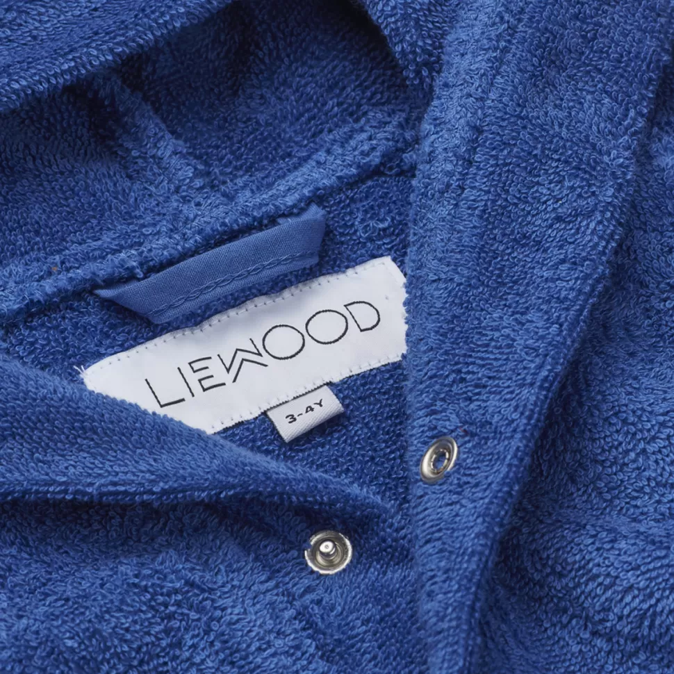 Liewood Textile>Peignoir Lily Dino Surf Blue - 1/2 Ans