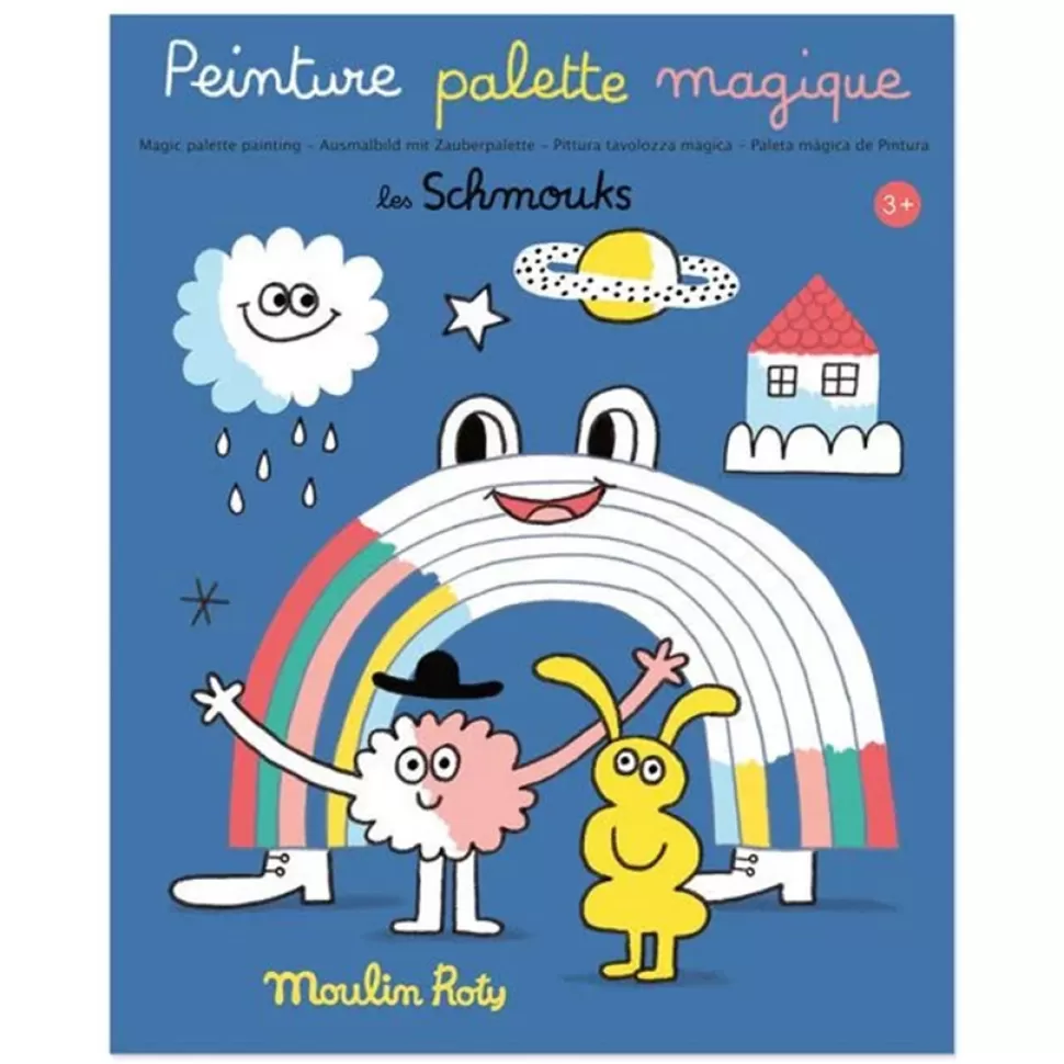 Moulin Roty Loisirs Créatifs>Peinture Palette Magique - Les Schmouks