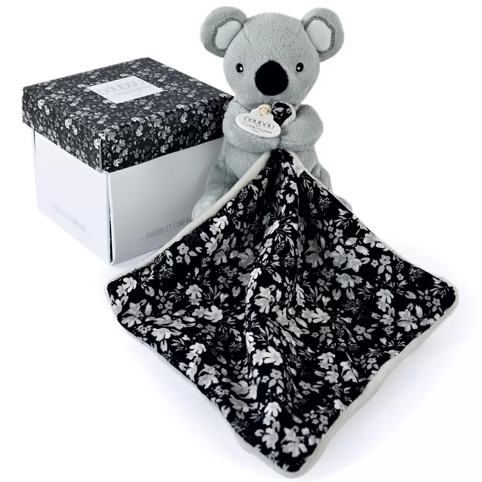 Doudou et Compagnie Peluche>Peluche Koala avec son Doudou Boh'aime - Gris